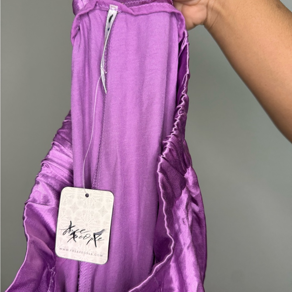 Free People Purple Wide Leg Pants - Picture 2 of 2